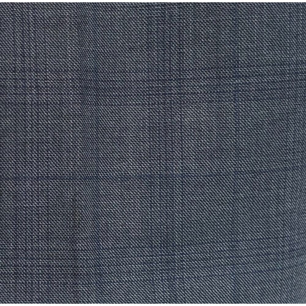 Michael Kors Mens Classic Fit Dress Pants 44x32 Grey Blue Plaid Stretch Wool NWT - Picture 6 of 6